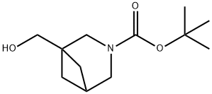 tert-butyl 1-(hydroxymethyl)-3-azabicyclo[3.1.1]heptane-3-carboxylate 结构式