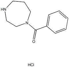 1-苯甲酰基-1,4-二氮杂环庚烷盐酸盐 结构式