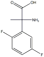 2-amino-2-(2,5-difluorophenyl)propanoic acid 化学構造式