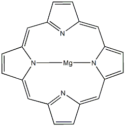 卟吩镁,13007-95-9,结构式