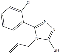 4-ALLYL-5-(2-CHLOROPHENYL)-4H-1,2,4-TRIAZOLE-3-THIOL 化学構造式