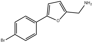 5-(4-BROMOPHENYL)-2-FURYL]METHYLAMINE HYDROCHLORIDE 结构式