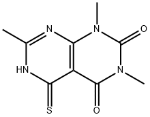 5-mercapto-1,3,7-trimethylpyrimido[4,5-d]pyrimidine-2,4(1H,3H)-dione Structure