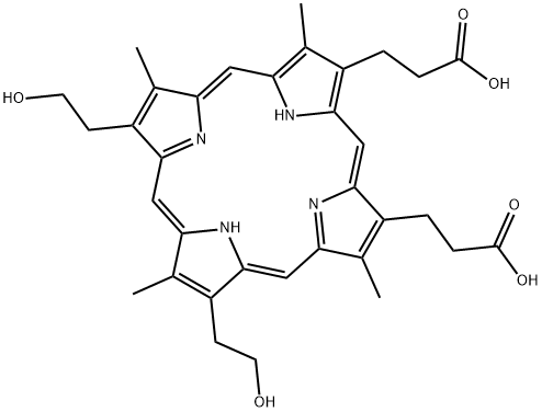 异血卟啉IX,885267-28-7,结构式