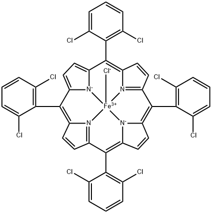 Fe(III) meso-Tetra (o-dichlorophenyl) Porphine Chloride Struktur