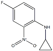 N-Cyclopropyl-4-fluoro-2-nitroaniline,,结构式