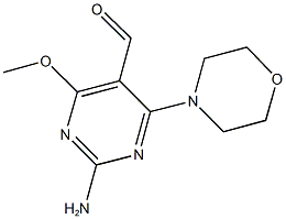 2-AMINO-4-METHOXY-6-MORPHOLIN-4-YLPYRIMIDINE-5-CARBALDEHYDE Struktur