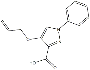 4-(ALLYLOXY)-1-PHENYL-1H-PYRAZOLE-3-CARBOXYLIC ACID,,结构式