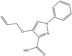 4-(ALLYLOXY)-1-PHENYL-1H-PYRAZOLE-3-CARBOXYLIC ACID 结构式