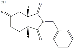 (3AS,5Z,7AR)-2-BENZYLTETRAHYDRO-1H-ISOINDOLE-1,3,5(2H,4H)-TRIONE 5-OXIME,,结构式