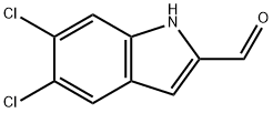 5,6-DICHLORO-1H-INDOLE-2-CARBALDEHYDE 结构式