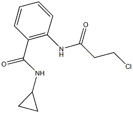 2-[(3-CHLOROPROPANOYL)AMINO]-N-CYCLOPROPYLBENZAMIDE