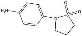 4-(1,1-DIOXIDOISOTHIAZOLIDIN-2-YL)ANILINE 化学構造式