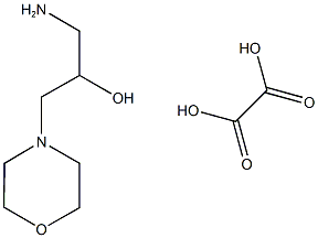1-AMINO-3-MORPHOLIN-4-YLPROPAN-2-OL OXALATE Struktur