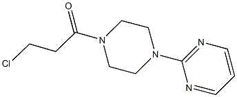 2-[4-(3-CHLOROPROPANOYL)PIPERAZIN-1-YL]PYRIMIDINE Struktur