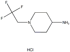 1-(2,2,2-TRIFLUOROETHYL)PIPERIDIN-4-AMINE HYDROCHLORIDE 结构式