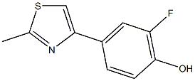 2-FLUORO-4-(2-METHYL-1,3-THIAZOL-4-YL)PHENOL Structure