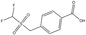 4-{[(DIFLUOROMETHYL)SULFONYL]METHYL}BENZOIC ACID 结构式