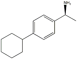 (1S)-1-(4-CYCLOHEXYLPHENYL)ETHANAMINE Structure