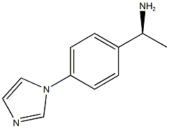 (1S)-1-[4-(1H-IMIDAZOL-1-YL)PHENYL]ETHANAMINE 化学構造式