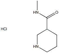 N-METHYLPIPERIDINE-3-CARBOXAMIDE HYDROCHLORIDE,,结构式