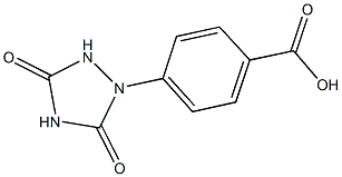 4-(3,5-dioxo-1,2,4-triazolidin-1-yl)benzoic acid 化学構造式