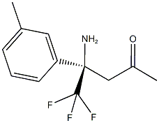 (4R)-4-amino-5,5,5-trifluoro-4-(3-methylphenyl)pentan-2-one