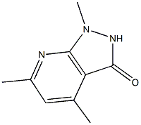 1,4,6-trimethyl-1,2-dihydro-3H-pyrazolo[3,4-b]pyridin-3-one Structure