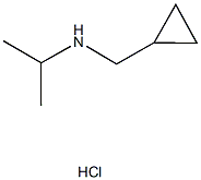N-(cyclopropylmethyl)-N-isopropylamine hydrochloride 结构式