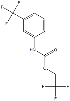 2,2,2-trifluoroethyl 3-(trifluoromethyl)phenylcarbamate,,结构式