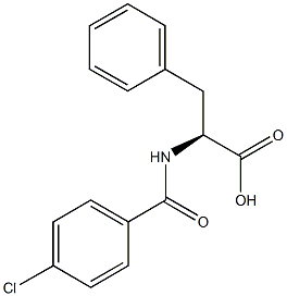 (2S)-2-[(4-chlorobenzoyl)amino]-3-phenylpropanoic acid,,结构式