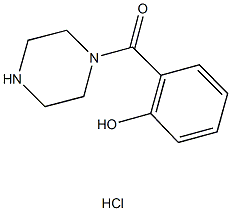 2-(piperazin-1-ylcarbonyl)phenol hydrochloride Structure