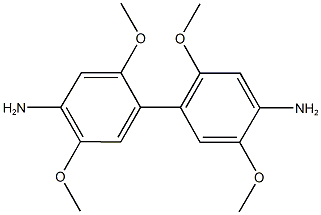 2,2',5,5'-tetramethoxy-1,1'-biphenyl-4,4'-diamine Structure