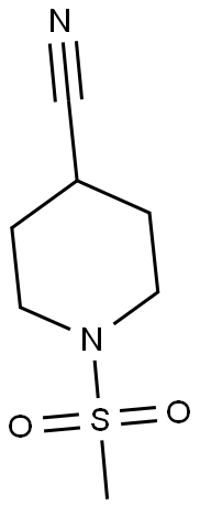 1-(methylsulfonyl)piperidine-4-carbonitrile Structure