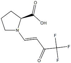 (2S)-1-[4,4,4-trifluoro-3-oxobut-1-enyl]pyrrolidine-2-carboxylic acid 结构式