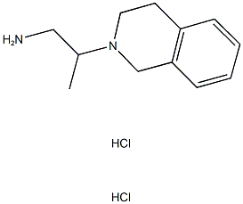 2-(3,4-dihydroisoquinolin-2(1H)-yl)propan-1-amine dihydrochloride 化学構造式