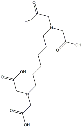 2-[{6-[bis(carboxymethyl)amino]hexyl}(carboxymethyl)amino]acetic acid Struktur