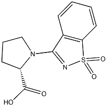 (2S)-1-(1,1-dioxido-1,2-benzisothiazol-3-yl)pyrrolidine-2-carboxylic acid Structure