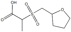 2-[(tetrahydrofuran-2-ylmethyl)sulfonyl]propanoic acid Struktur