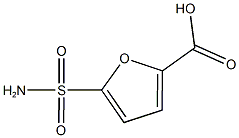 5-(aminosulfonyl)-2-furoic acid 化学構造式