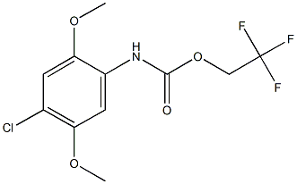  2,2,2-trifluoroethyl 4-chloro-2,5-dimethoxyphenylcarbamate