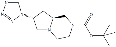 tert-butyl (7R,8aS)-7-(1H-tetrazol-1-yl)hexahydropyrrolo[1,2-a]pyrazine-2(1H)-carboxylate 结构式