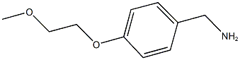 1-[4-(2-methoxyethoxy)phenyl]methanamine Structure