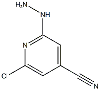 2-chloro-6-hydrazinylpyridine-4-carbonitrile Structure