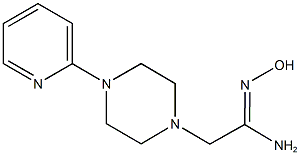 (1Z)-N'-hydroxy-2-(4-pyridin-2-ylpiperazin-1-yl)ethanimidamide 结构式