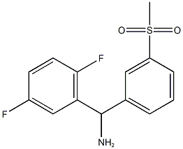  (2,5-difluorophenyl)(3-methanesulfonylphenyl)methanamine