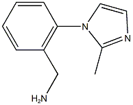 [2-(2-methyl-1H-imidazol-1-yl)phenyl]methanamine Structure