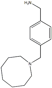 [4-(azocan-1-ylmethyl)phenyl]methanamine,,结构式