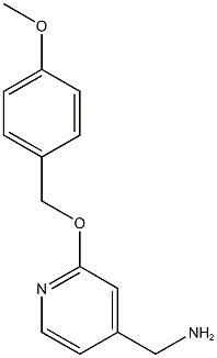 {2-[(4-methoxyphenyl)methoxy]pyridin-4-yl}methanamine Structure