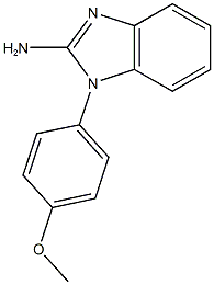 1-(4-methoxyphenyl)-1H-1,3-benzodiazol-2-amine 化学構造式